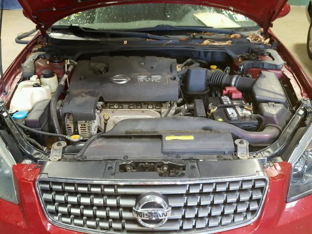 1N4AL11D36N334639 - 2006 NISSAN ALTIMA S MAROON photo 7