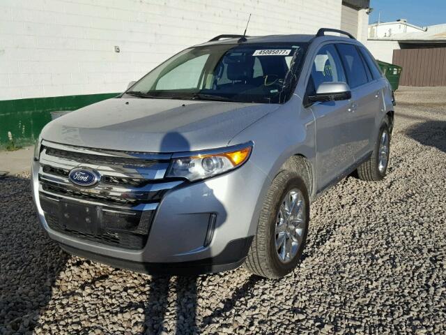 2FMDK4KCXDBA64606 - 2013 FORD EDGE LIMIT SILVER photo 2