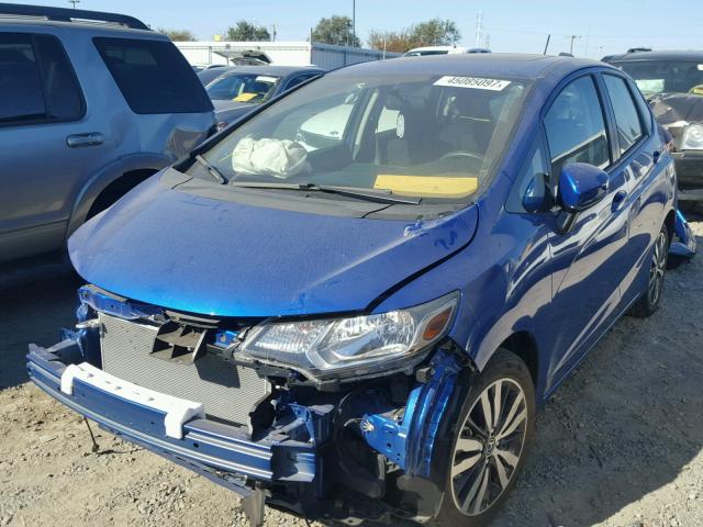 JHMGK5H72HS015847 - 2017 HONDA FIT EX BLUE photo 2