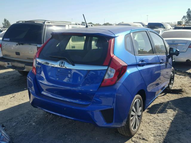 JHMGK5H72HS015847 - 2017 HONDA FIT EX BLUE photo 4