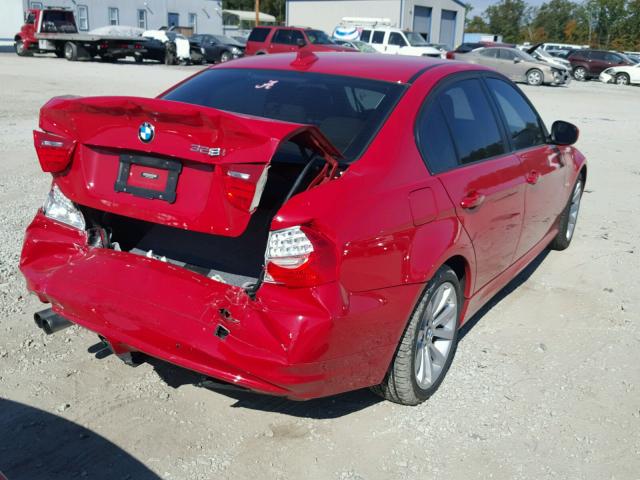 WBAPH7C56BE850824 - 2011 BMW 328 I RED photo 4
