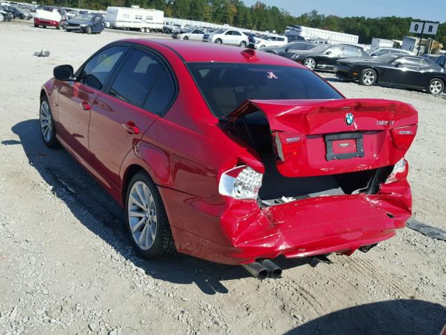 WBAPH7C56BE850824 - 2011 BMW 328 I RED photo 9