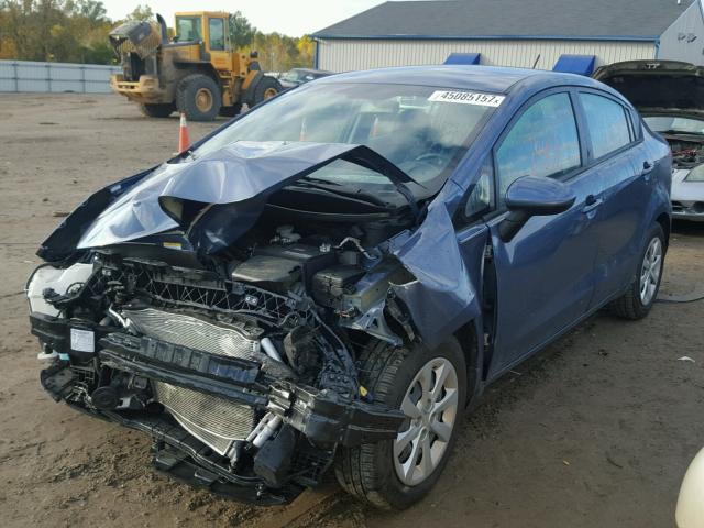 KNADM4A30G6674997 - 2016 KIA RIO LX BLUE photo 2