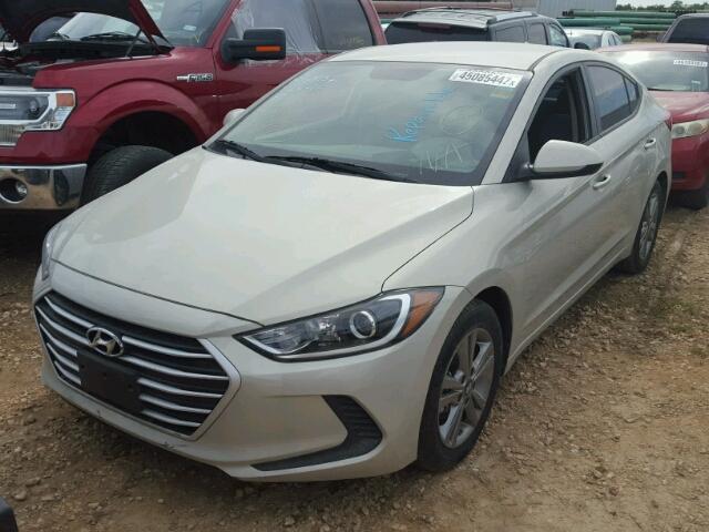 KMHD84LFXHU402593 - 2017 HYUNDAI ELANTRA SE BEIGE photo 2