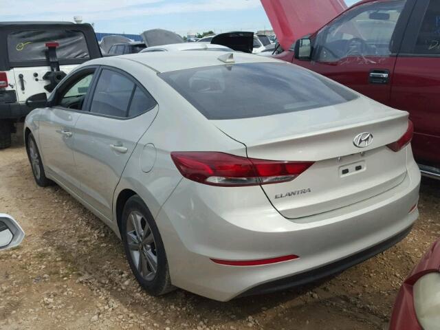 KMHD84LFXHU402593 - 2017 HYUNDAI ELANTRA SE BEIGE photo 3