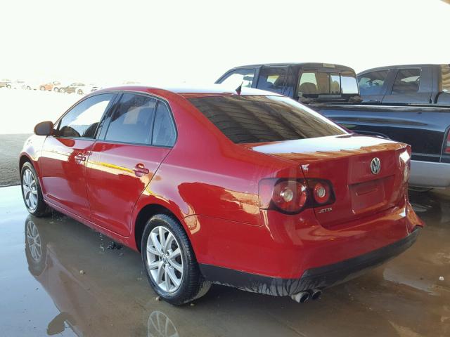 3VWAX7AJ3AM105448 - 2010 VOLKSWAGEN JETTA LIMI RED photo 3