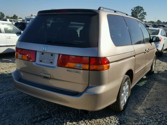 5FNRL18854B125811 - 2004 HONDA ODYSSEY EX GOLD photo 4