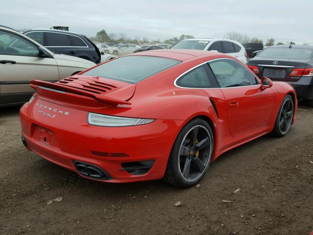 WP0AD2A93FS166334 - 2015 PORSCHE 911 TURBO RED photo 4