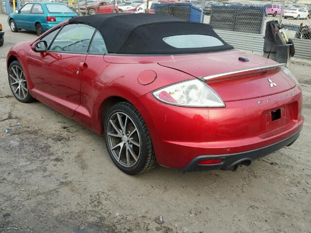 4A37L2EF8CE002095 - 2012 MITSUBISHI ECLIPSE SP RED photo 3