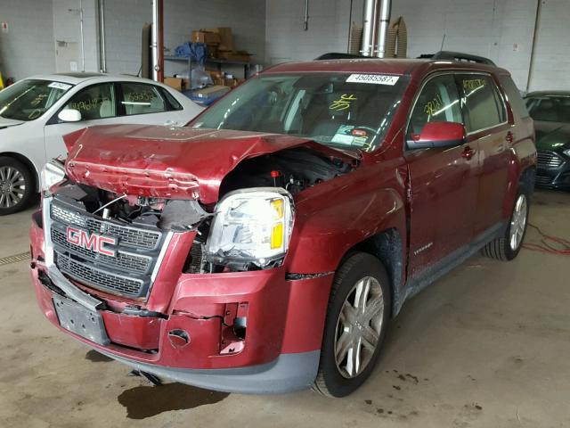 2GKFLVEK6C6211776 - 2012 GMC TERRAIN SL BURGUNDY photo 2