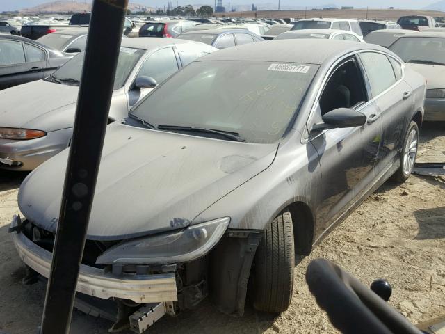 1C3CCCAB8GN153443 - 2016 CHRYSLER 200 LIMITE GRAY photo 2