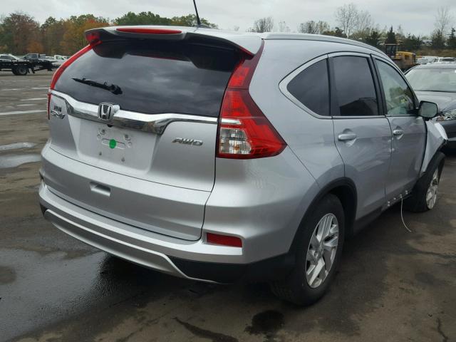 2HKRM4H72FH672934 - 2015 HONDA CR-V EXL SILVER photo 4