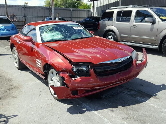 1C3AN69LX4X001745 - 2004 CHRYSLER CROSSFIRE RED photo 1