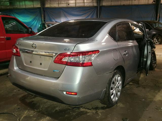 3N1AB7AP2EY228651 - 2014 NISSAN SENTRA S GRAY photo 4