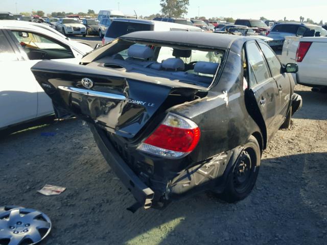 4T1BE32K05U025387 - 2005 TOYOTA CAMRY LE BLACK photo 4