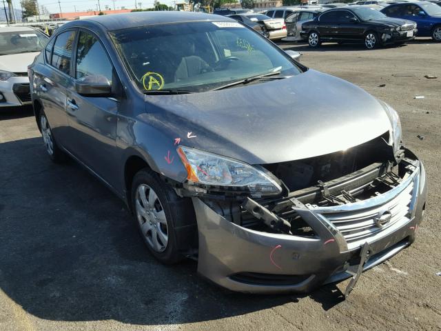 3N1AB7AP2FY249145 - 2015 NISSAN SENTRA S GRAY photo 1