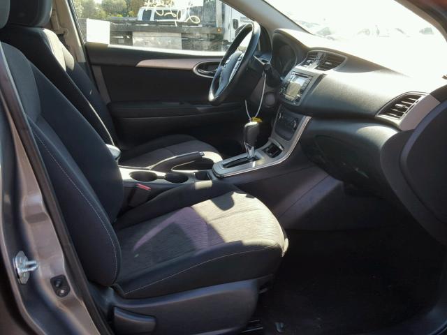 3N1AB7AP2FY249145 - 2015 NISSAN SENTRA S GRAY photo 5