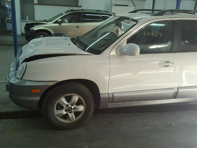 KM8SC73E36U045592 - 2006 HYUNDAI SANTA FE G WHITE photo 9