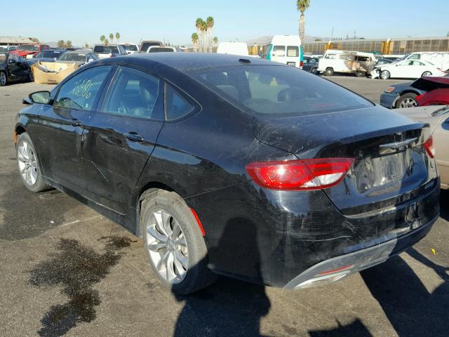 1C3CCCBG7FN524519 - 2015 CHRYSLER 200 S BLACK photo 3