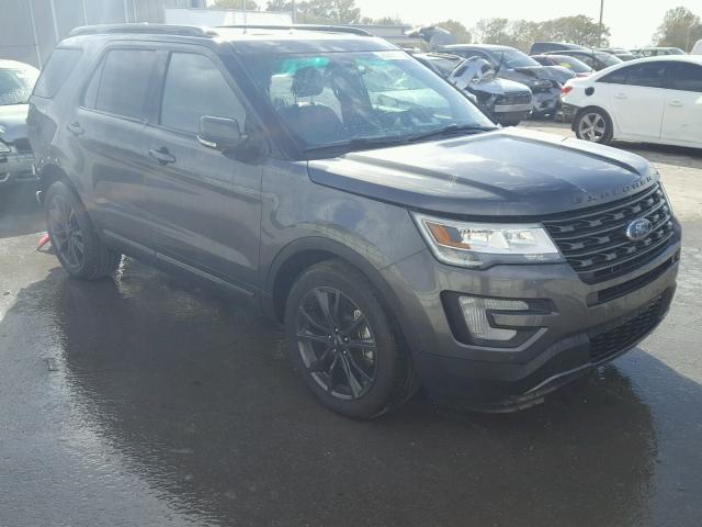 1FM5K7D83HGB87273 - 2017 FORD EXPLORER X GRAY photo 1