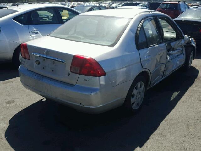 JHMES26702S003244 - 2002 HONDA CIVIC EX ვერცხლისფერი ფოტო 4