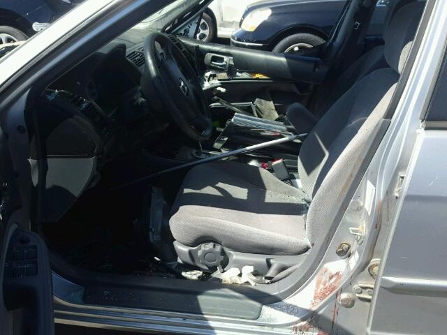 JHMES26702S003244 - 2002 HONDA CIVIC EX ვერცხლისფერი ფოტო 5
