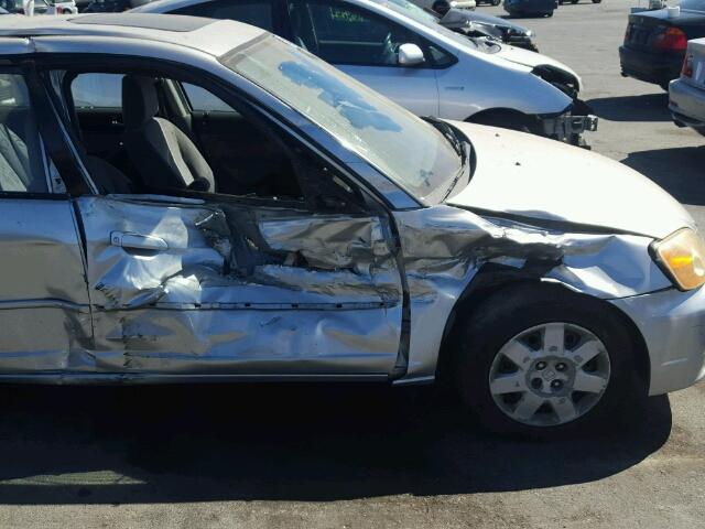 JHMES26702S003244 - 2002 HONDA CIVIC EX SILVER photo 9