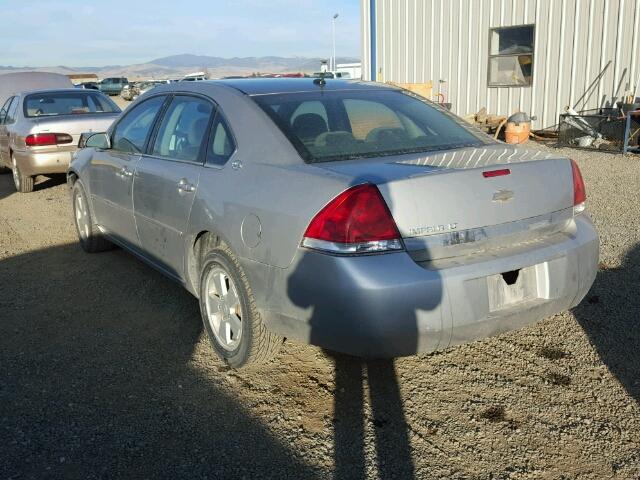 2G1WT58N279354156 - 2007 CHEVROLET IMPALA LT SILVER photo 3