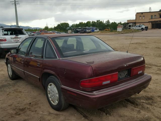 2G4WB52K5T1485305 - 1996 BUICK REGAL CUST MAROON photo 3