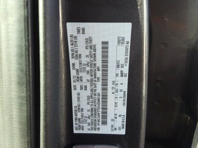 1FMCU0F77DUD88120 - 2013 FORD ESCAPE S SILVER photo 10