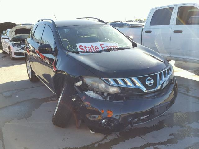 JN8AZ18U49W015610 - 2009 NISSAN MURANO BLACK photo 1