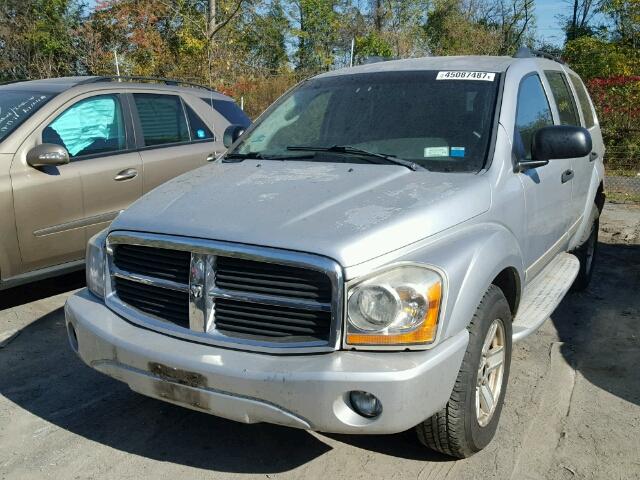 1D8HB48N34F191082 - 2004 DODGE DURANGO SILVER photo 2