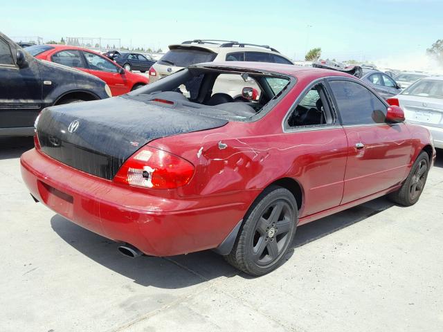 19UYA42641A036988 - 2001 ACURA 3.2CL TYPE RED photo 4