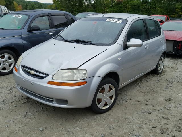 KL1TD66697B763317 - 2007 CHEVROLET AVEO BASE Gümüş foto 2