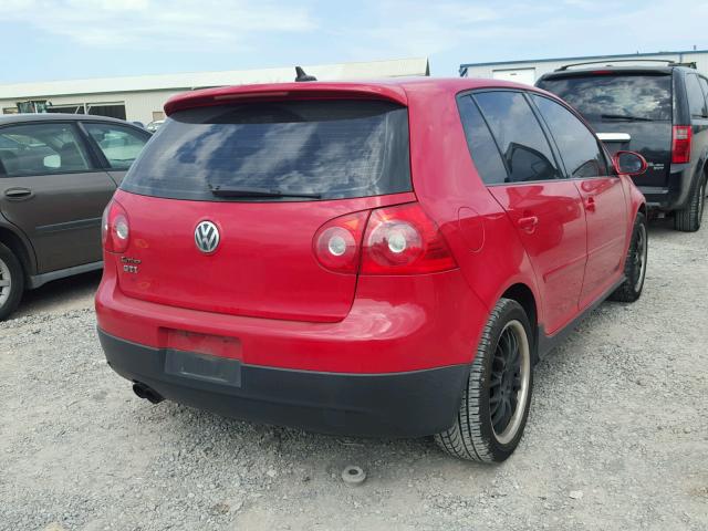 WVWHV71K17W113329 - 2007 VOLKSWAGEN NEW GTI RED photo 4