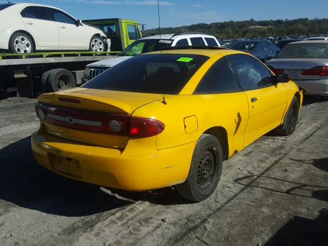 1G1JF12F437125971 - 2003 CHEVROLET CAVALIER L YELLOW photo 4