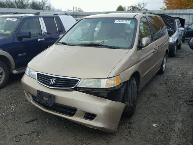 2HKRL18681H573102 - 2001 HONDA ODYSSEY EX TAN photo 2