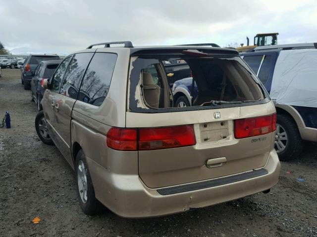 2HKRL18681H573102 - 2001 HONDA ODYSSEY EX TAN photo 3