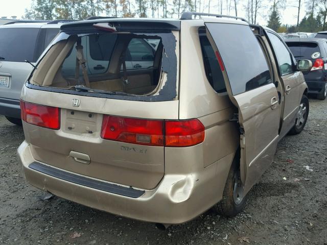 2HKRL18681H573102 - 2001 HONDA ODYSSEY EX TAN photo 4