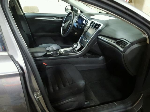 3FA6P0H75DR290707 - 2013 FORD FUSION GRAY photo 5