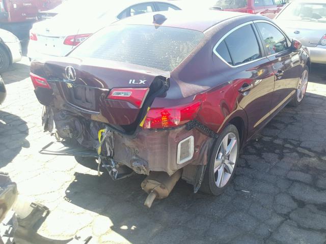 19VDE1F53DE014864 - 2013 ACURA ILX 20 PRE BURGUNDY photo 4