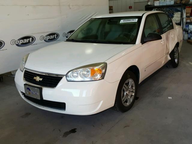 1G1ZS58F97F102002 - 2007 CHEVROLET MALIBU LS WHITE photo 2