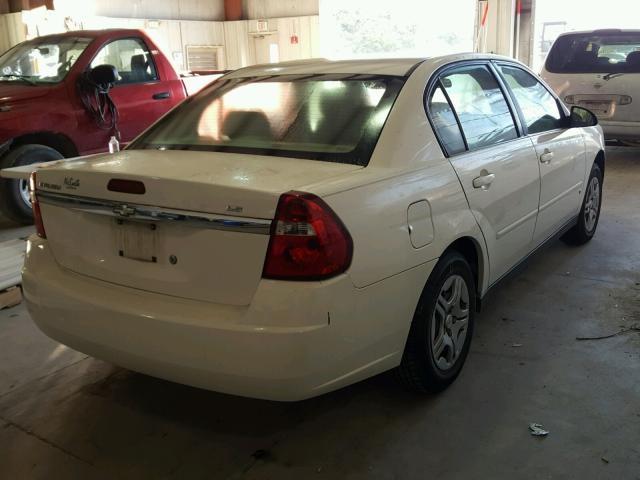 1G1ZS58F97F102002 - 2007 CHEVROLET MALIBU LS WHITE photo 4