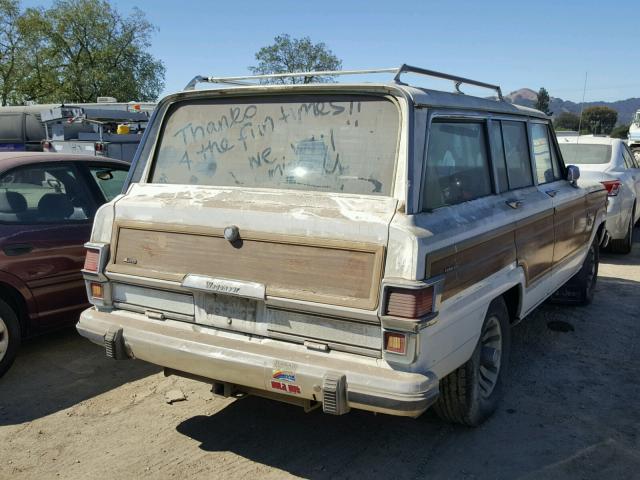 1JCNJ15N6DT056072 - 1983 JEEP WAGONEER WHITE photo 4