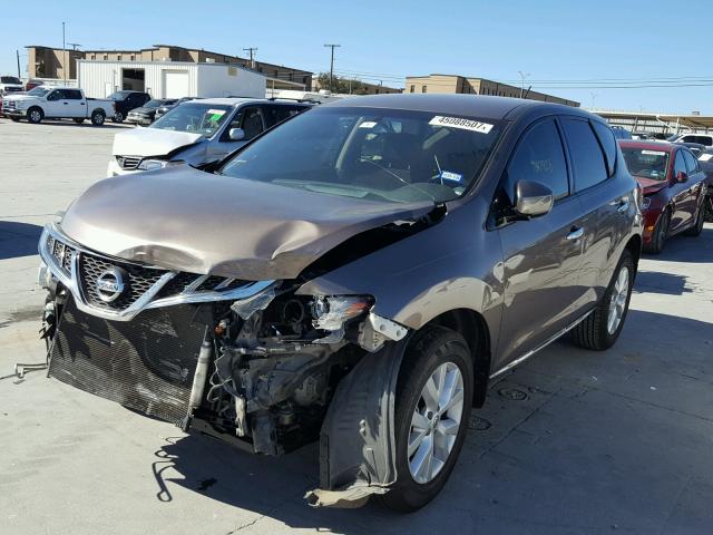 JN8AZ1MU1BW067580 - 2011 NISSAN MURANO S BROWN photo 2