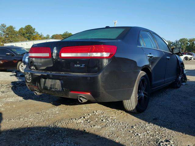 3LNHL2GC4AR605383 - 2010 LINCOLN MKZ BLACK photo 4