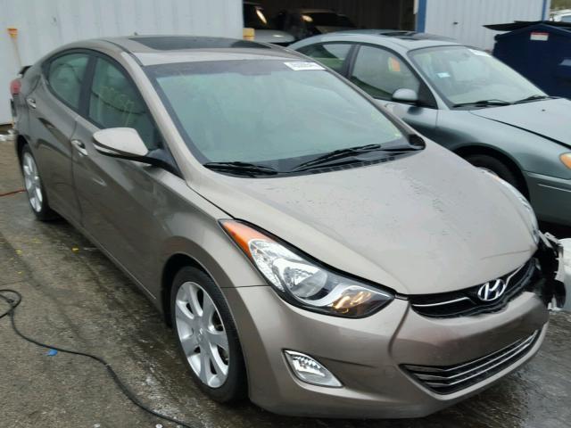 5NPDH4AE3DH416855 - 2013 HYUNDAI ELANTRA TAN photo 1