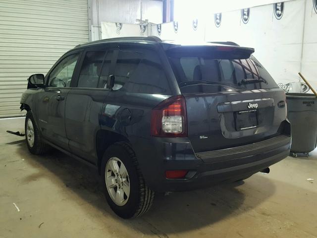 1C4NJCBA0ED709179 - 2014 JEEP COMPASS SP BLUE photo 3