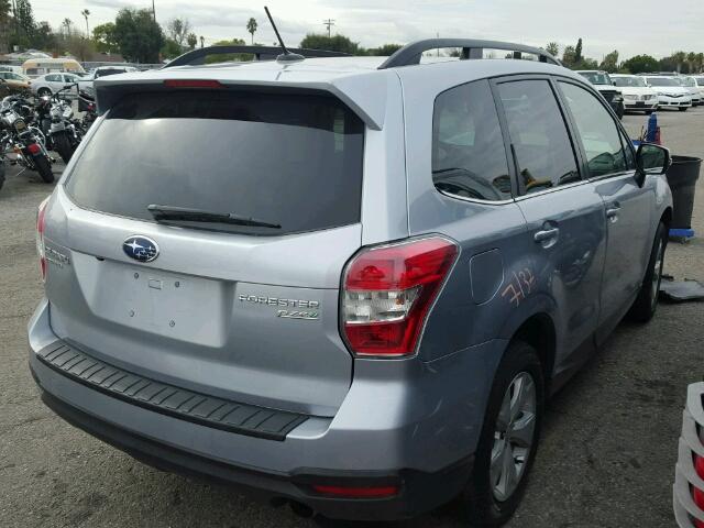 JF2SJAMC9EH518327 - 2014 SUBARU FORESTER 2 SILVER photo 4