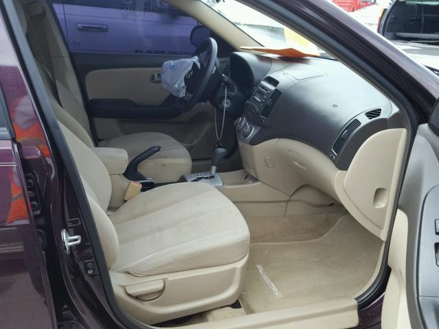 KMHDU46D18U282558 - 2008 HYUNDAI ELANTRA GL PURPLE photo 5